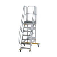 Produktbild von MUNK Günzburger Steigtechnik - Plattformtreppe, fahrbar 7 Stu. 60° 1690mm Breit
