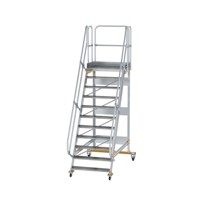 Produktbild von MUNK Günzburger Steigtechnik - Plattformtreppe, fahrbar 11 Stu. 60° 2660mm Brei