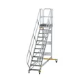 MUNK Günzburger Steigtechnik Aluminium-Plattformtreppe fahrbar 45° Produktbild
