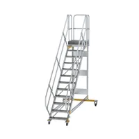 MUNK Günzburger Steigtechnik Aluminium-Plattformtreppe fahrbar 45° Produktbild