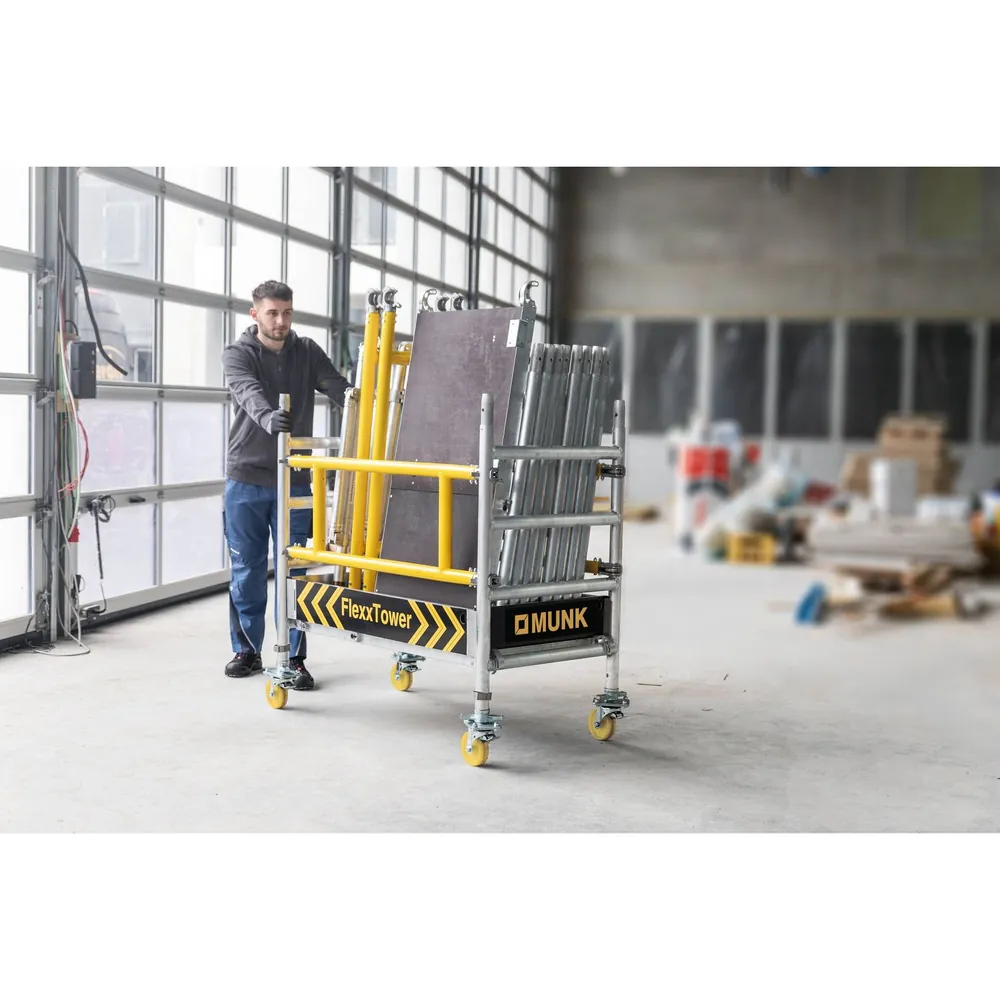 MUNK Günzburger Steigtechnik FlexxTower SG mit vorlaufendem Geländer Plattformhöhe 3,10 m Produktbild img5 L