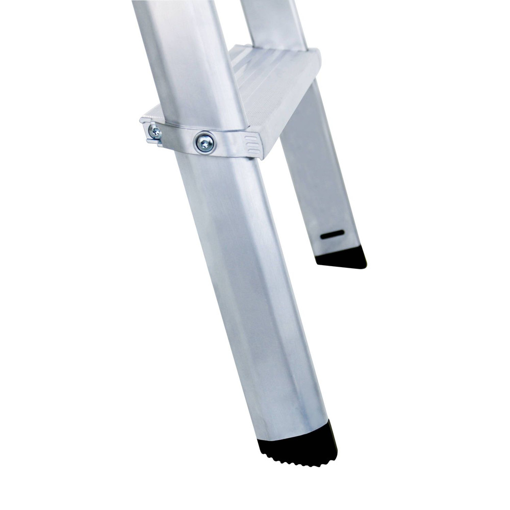 MUNK Günzburger Steigtechnik Stehleiter 2x7 Stufen, Aluminium, beidseitig begehbar, H 1630mm, B 550mm Produktbild img5 L