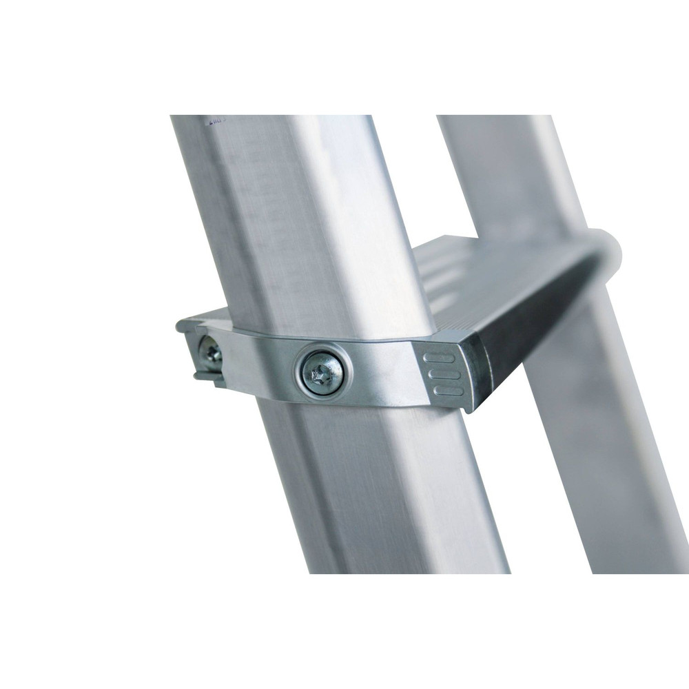 MUNK Günzburger Steigtechnik Stehleiter 2x7 Stufen, Aluminium, beidseitig begehbar, H 1630mm, B 550mm Produktbild img4 L