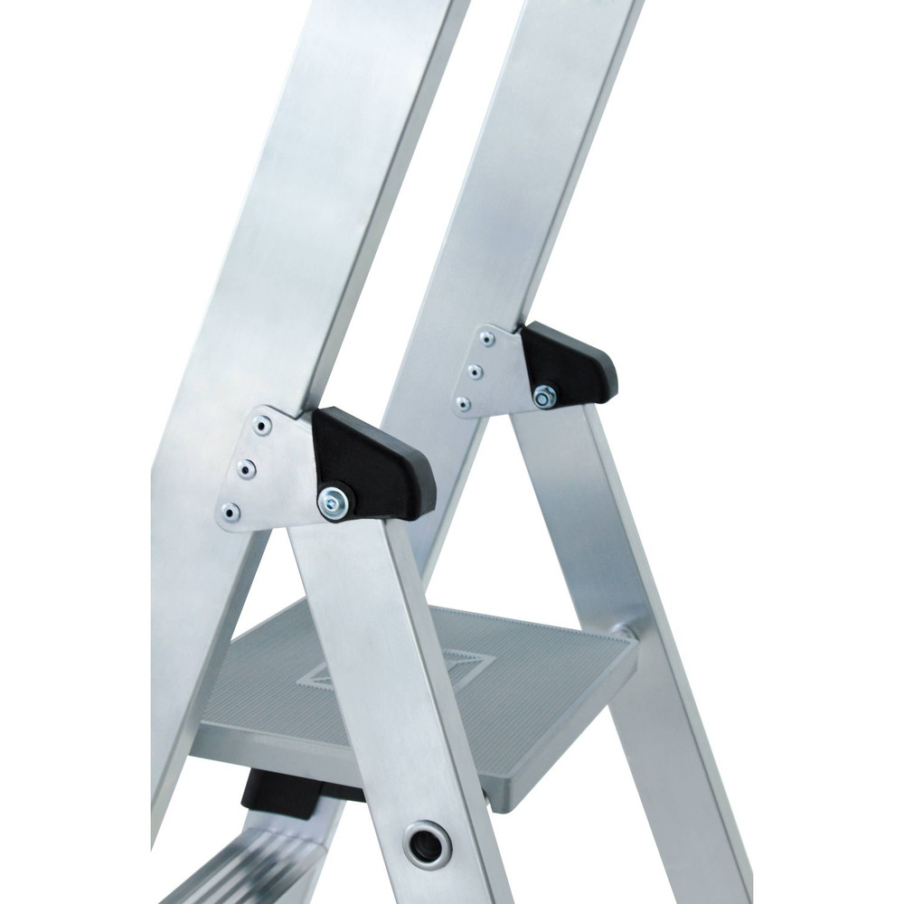 MUNK Günzburger Steigtechnik Stehleiter 8 Stufen, Aluminium, einseitig begehbar, H 2540mm, B 770mm Produktbild img5 L