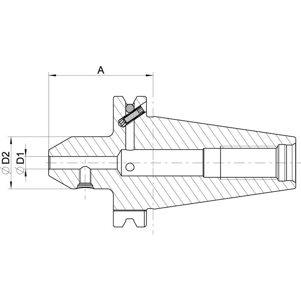 HAIMER® Flächenspannfutter System Weldon DIN 69871 AD/B 10mm, SK50 Produktbild img3 L