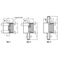 Produktbild von HALDER - Gummi-Metall-Puffer/mit Schraube, beidseitig | d1=25 mm / l1=30 mm | 2