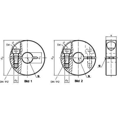 Produktbild von HALDER - Stellringe/geschlitzt | d1=25 mm / Stahl | 25069.0025