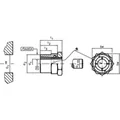 Produktbild von HALDER - Welle-Nabe-Spannsätze, mit Kontersechskant | d1=24 mm / d2=38 mm | 250