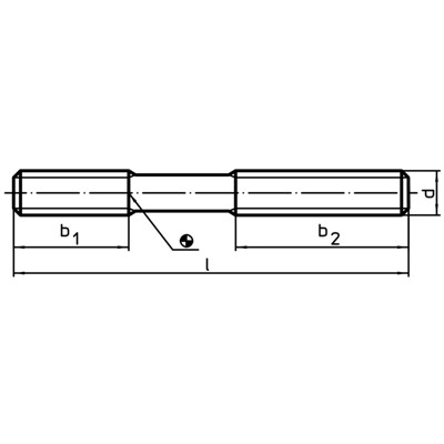 Produktbild von HALDER - Stiftschrauben, DIN 6379 b1 lang, für Muttern für T-Nuten/Güte 8.8 | d