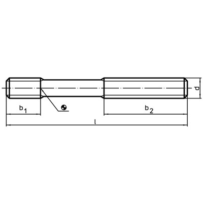 Produktbild von HALDER - Stiftschrauben, DIN 6379, für Muttern für T-Nuten/Güte 8.8 | d=M16 / l