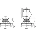 Produktbild von HALDER - Gelenkteller/Teller und Kugelelement mit Bolzen | d1=M24 / l1=200 mm /