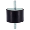 Produktbild von HALDER - Gummi-Metall-Puffer/mit Schraube, beidseitig | d1=25 mm / l1=30 mm | 2