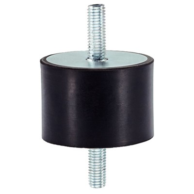 Produktbild von HALDER - Gummi-Metall-Puffer/mit Schraube, beidseitig | d1=25 mm / l1=30 mm | 2