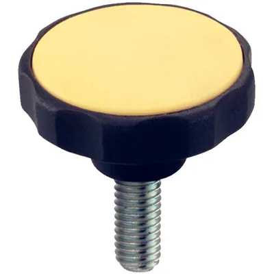 Produktbild von HALDER - Sterngriffschrauben, Kunststoff | d1=62 mm / d2=M10 / l=28 mm / gelb |