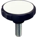 Produktbild von HALDER - Sterngriffschrauben, Kunststoff | d1=50 mm / d2=M8 / l=18 mm / weiß |