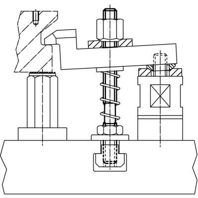 Produktbild von HALDER - Stiftschrauben, DIN 6379 b1 lang, für Muttern für T-Nuten/Güte 8.8 | d