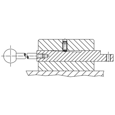 Produktbild von HALDER - Kugeldruckschrauben, ohne Kopf, Kugel verdrehgesichert/abgeflachte Kug