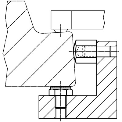 Produktbild von HALDER - Bolzen/mit Innengewinde, Auflagefläche plan Tol. l1 = ±0,01 | h=20 mm 