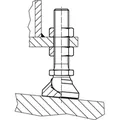 Produktbild von HALDER - Gelenkteller/Teller und Kugelelement mit Bolzen | d1=M24 / l1=200 mm /