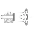 Produktbild von HALDER - Kugelsperrbolzen, selbstsichernd, mit Kombigriff | d1=20 mm / l1=100 m