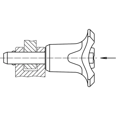 Produktbild von HALDER - Kugelsperrbolzen, selbstsichernd, mit Kombigriff | d1=20 mm / l1=100 m
