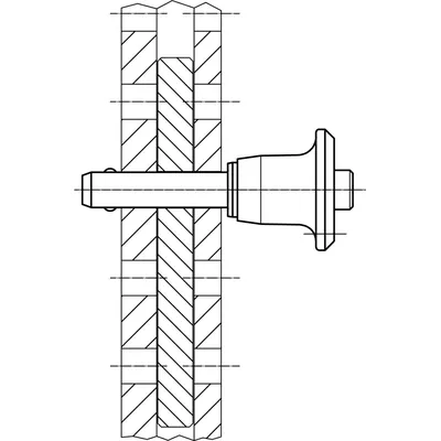 Produktbild von HALDER - Kugelsperrbolzen, selbstsichernd, mit Pilzgriff | d1=12 mm / l1=40 mm 