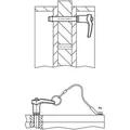 Produktbild von HALDER - Kugelsperrbolzen, selbstsichernd, mit L-Griff | d1=10 mm / l1=90 mm / 