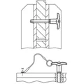 Produktbild von HALDER - Kugelsperrbolzen, selbstsichernd, mit T-Griff | d1=6 mm / l1=40 mm / R