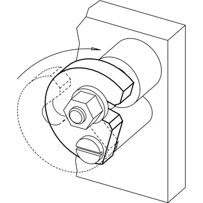Produktbild von HALDER - Schwenkscheibe, DIN 6371 mit Flachkopfschraube DIN 923 | d3=24 mm | 22