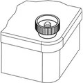 Produktbild von HALDER - Rändelhohlmuttern, Kunststoff/Buchse aus rostfreiem Stahl | d1=M5 / Ro