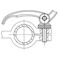 Produktbild von HALDER - Exzenterschnellspanner, mit Schraube | l=82 mm / d2=M8 / h1 max.=40 mm