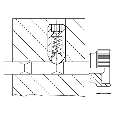 Produktbild von HALDER - Federndes Druckstück, mit Kugel und Innensechskant/Automatenstahl, ver