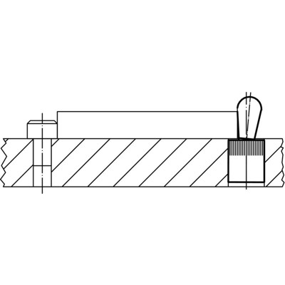 Produktbild von HALDER - Seitendruckstück, glatt, mit Abdichtung - INCH/Standard-Federkraft | d