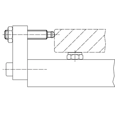 Produktbild von HALDER - Gewindestift, DIN 6332 mit Druckzapfen/mit Schlitz (S) | d1=M16 / l1=1