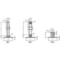 Produktbild von HALDER - Stellfüße/mit Schraube | d1=80 mm / d2=M10 / l1=50 mm / Stahl | 22593.