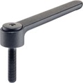 Produktbild von HALDER - Verstellbare Flachspannhebel, mit Schraube | d1=40 mm / d2=M12 / l1=80