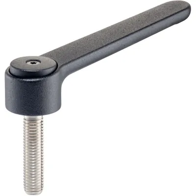 Produktbild von HALDER - Verstellbare Flachspannhebel, mit Schraube, rostfreier Stahl | d1=32 m