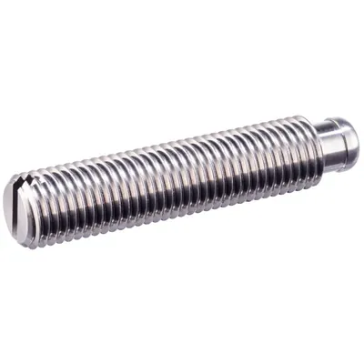 Produktbild von HALDER - Gewindestift, DIN 6332 mit Druckzapfen/mit Schlitz (S) | d1=M16 / l1=1