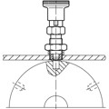Produktbild von HALDER - Rastbolzen, einfache Ausführung/mit Knopf und Arretierung | d1=4 mm / 