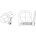 Produktbild von HALDER - Verstellbare Flachspannhebel, mit Schraube | d1=40 mm / d2=M12 / l1=80