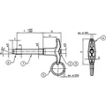 Produktbild von HALDER - Kugelsperrbolzen mit T-Griff, einfach wirkend - nach NASM / MS17985 42