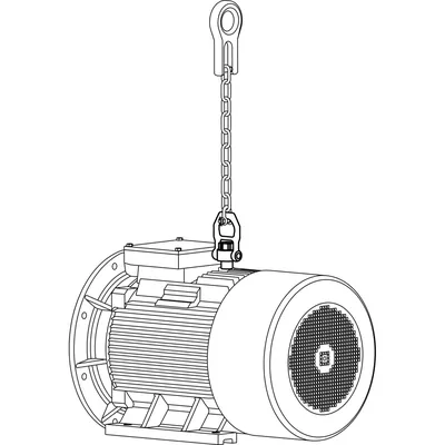 Produktbild von HALDER - Gewindetragbolzen, selbstsichernd, mit drehbarem Schäkel - INCH | d1=1