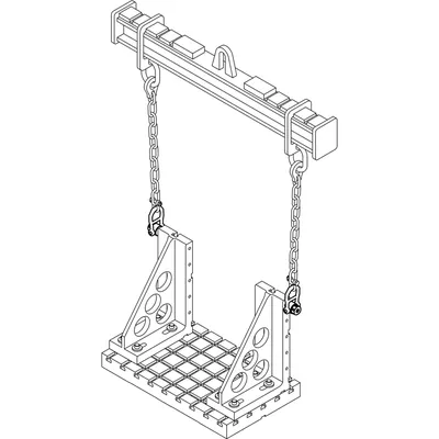 Produktbild von HALDER - Gewindetragbolzen, selbstsichernd, mit drehbarem Schäkel - INCH | d1=1