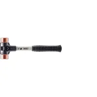 HALDER SIMPLEX-Schonhämmer, mit verstärktem Tempergussgehäuse und Fiberglasstiel 3704.. Produktbild