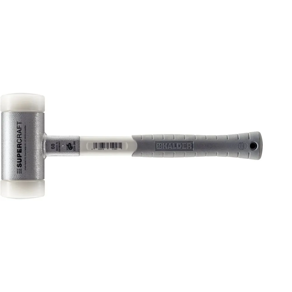 HALDER SUPERCRAFT-Schonhammer, mit ergonomisch geformtem, rutsch- und bruchsicherem 3-Komponentenstiel | D=60 mm | 3399.060 Produktbild img1 L