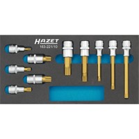 Produktbild von HAZET - Steckschlüssel-Einsätze-Satz 163-221/10, 1/2", für XZN, 10-teilig