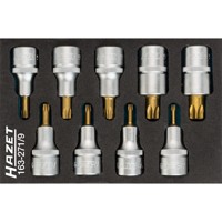 Produktbild von HAZET - Schraubendreher-Steckschlüsseleinsatz-Satz 163-271/9, 1/2", für TORX® T