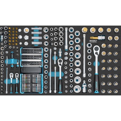 Produktbild von HAZET - HAZET Steckschlüssel Satz 163-606/259 ∙ 0,6 x 3,5 – 1,2 x 8 ∙ 3 – 32 ∙ 