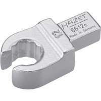 Produktbild von HAZET - Einsteck-Ringschlüssel, offen 6612C-12, 9 x 12mm, Doppel-Sechskant 12mm