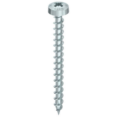 Produktbild von HECO-TOPIX®-plus - Fassadenschraube,Pozi-Drive,Rundkopf,VG,Kohlenstoffstahl,ver